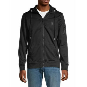 Spyder Men's Active  Hooded Black Jacket